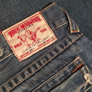 TRUE RELIGION MEN'S JEANS JOEY 36 flare